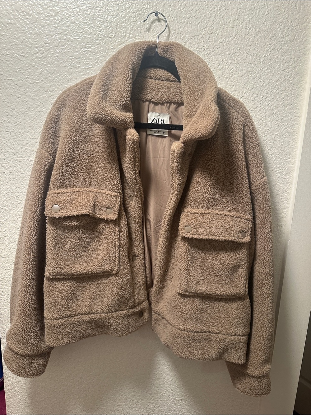 ZARA Women's Fleece Jacket with Pockets